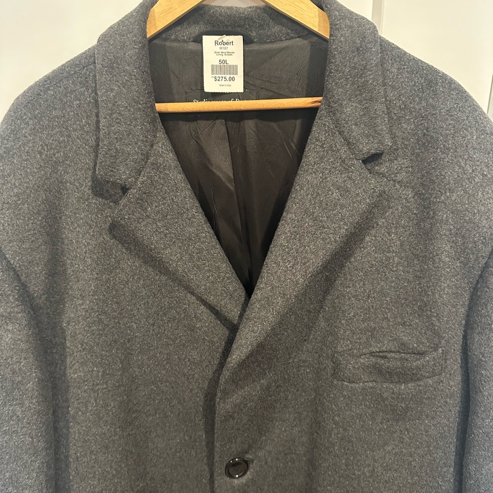 Sterlingwear of Boston “Robert” wool pea coat NWT